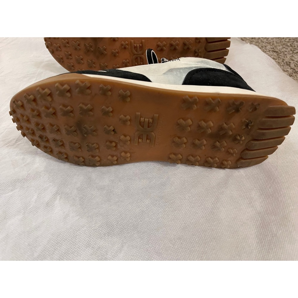 Sam Edelman Layla Women's Sneakers White Black Suede Gum Sole Size 7M - Picture 4 of 7